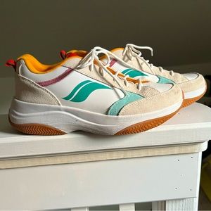 Keds K89 Wave Suede Retro Sneakers - Teal, Tan, Orange, Pink, White Sz. 10